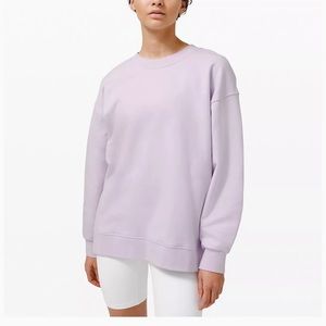 LuluLemon Perfectly Oversized Crew Lavender Dew 18